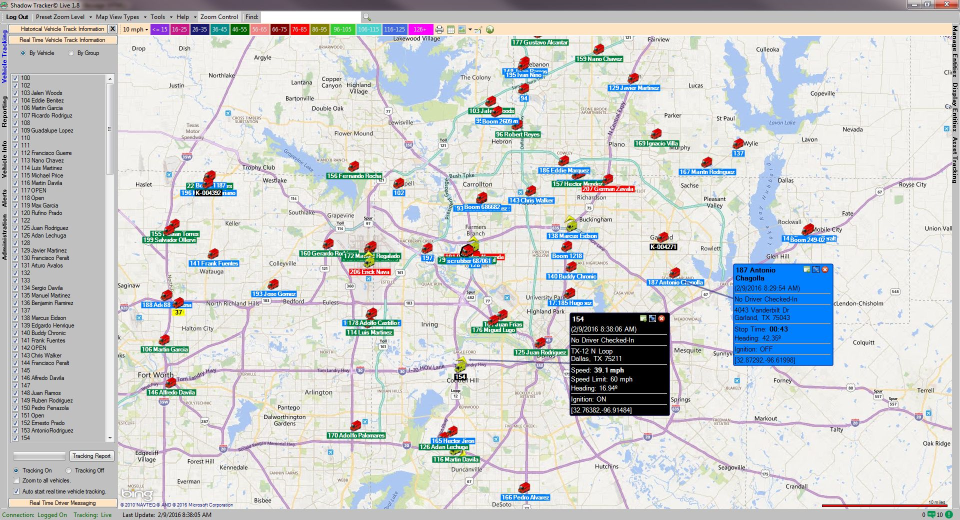 screenshot of Shadow Tracker